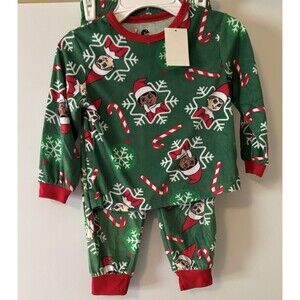 Elf on the Shelf Unisex Christmas Kids Pajama Set Size 4 NWT Holiday Gift Soft